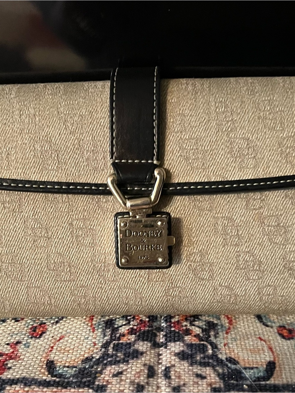 DOONEY AND BOURKE Patent Leather Shoulder Bag in Deep Purple AND WALLET - Picture 5 of 8
